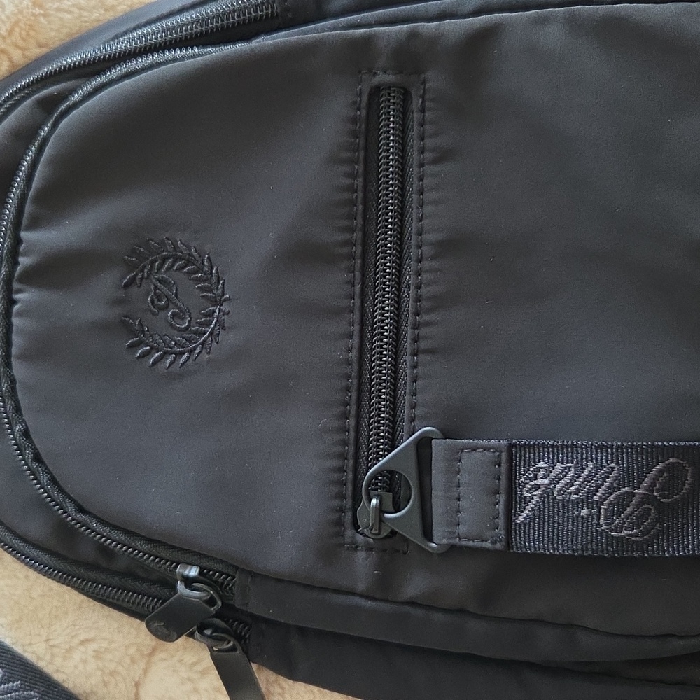 PINK Black Sling Bag NWOT - Picture 2 of 4